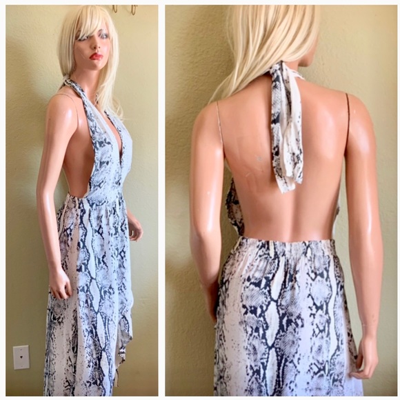 Faithfull the Brand Dresses & Skirts - Faithful The Brand Snake Halter Top Dress